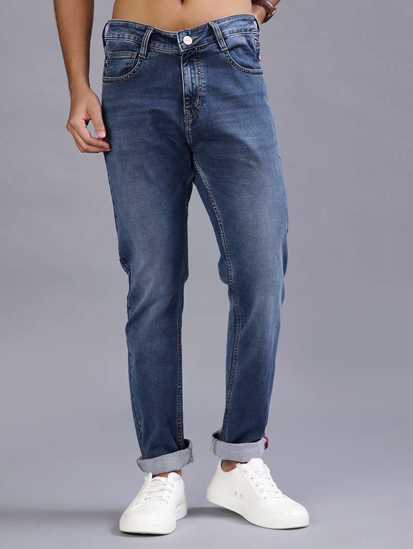men washed mid rise full length jeans - 21979449 -  Standard Image - 2