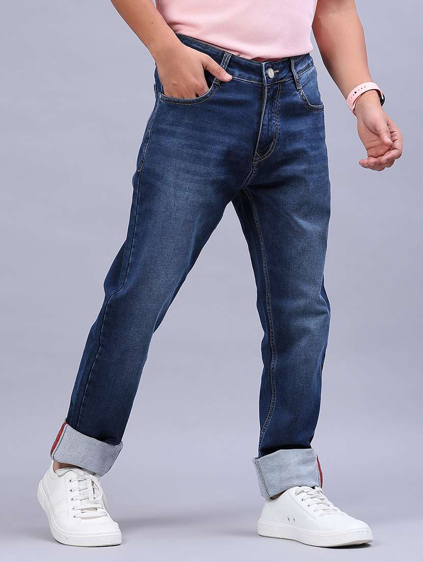 men washed mid rise full length jeans - 21979452 -  Standard Image - 2