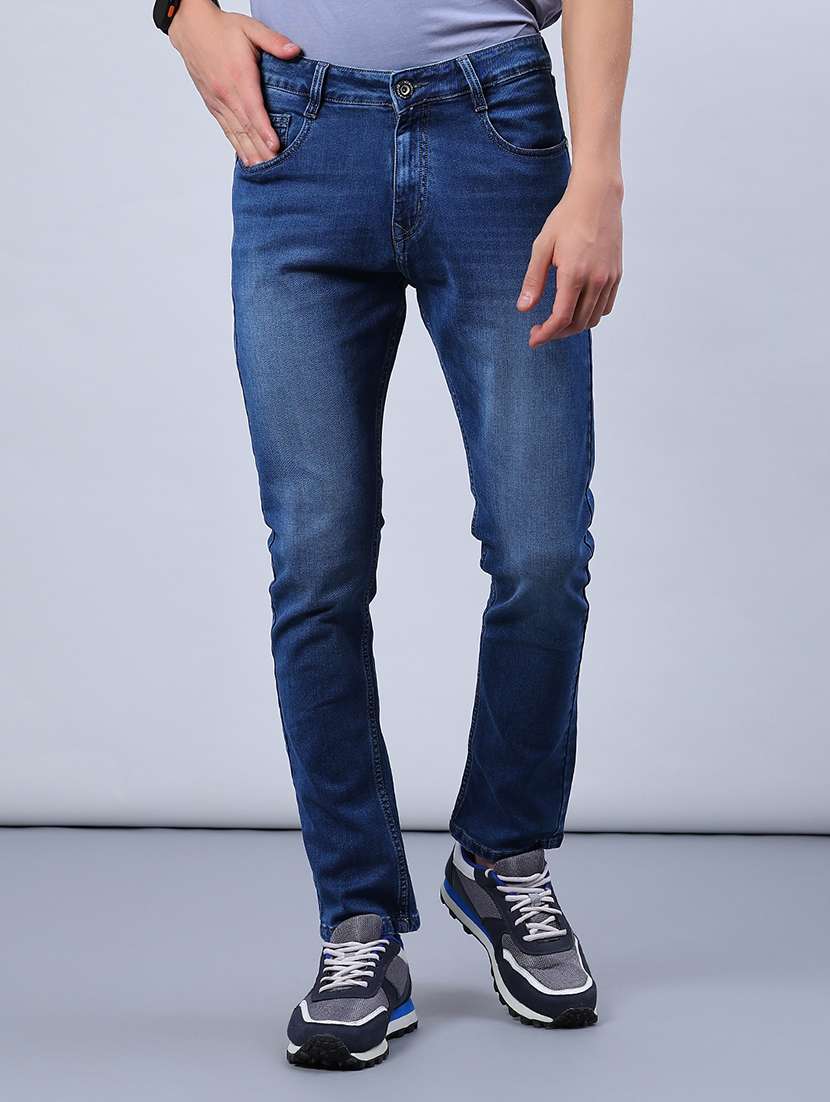 men washed mid rise full length jeans - 21979460 -  Standard Image - 2