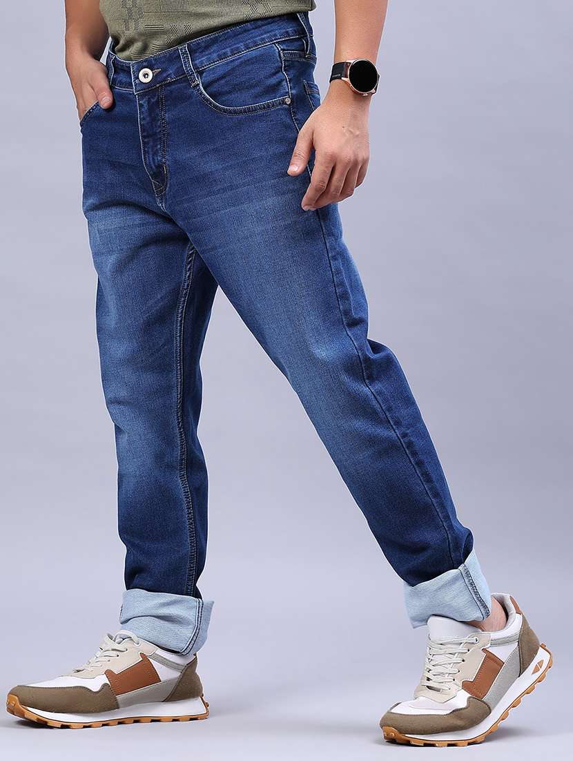 men washed mid rise full length jeans - 21979461 -  Standard Image - 2