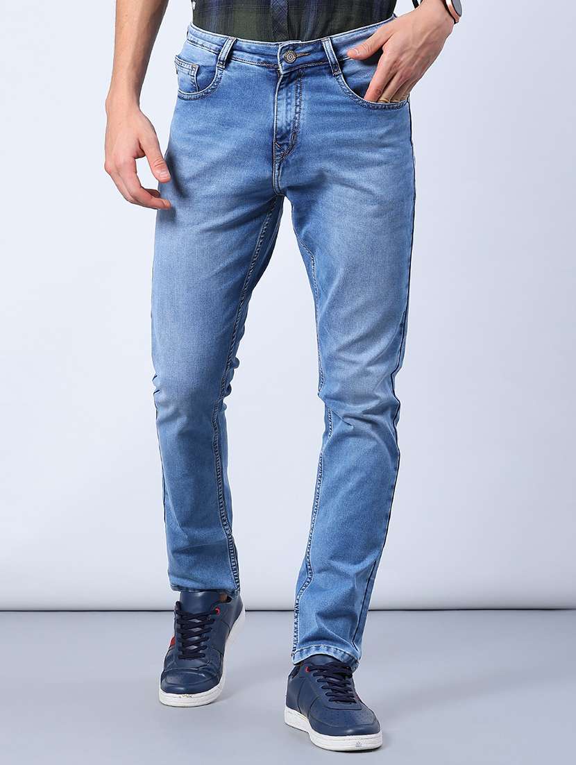 men washed mid rise full length jeans - 21979463 -  Standard Image - 2