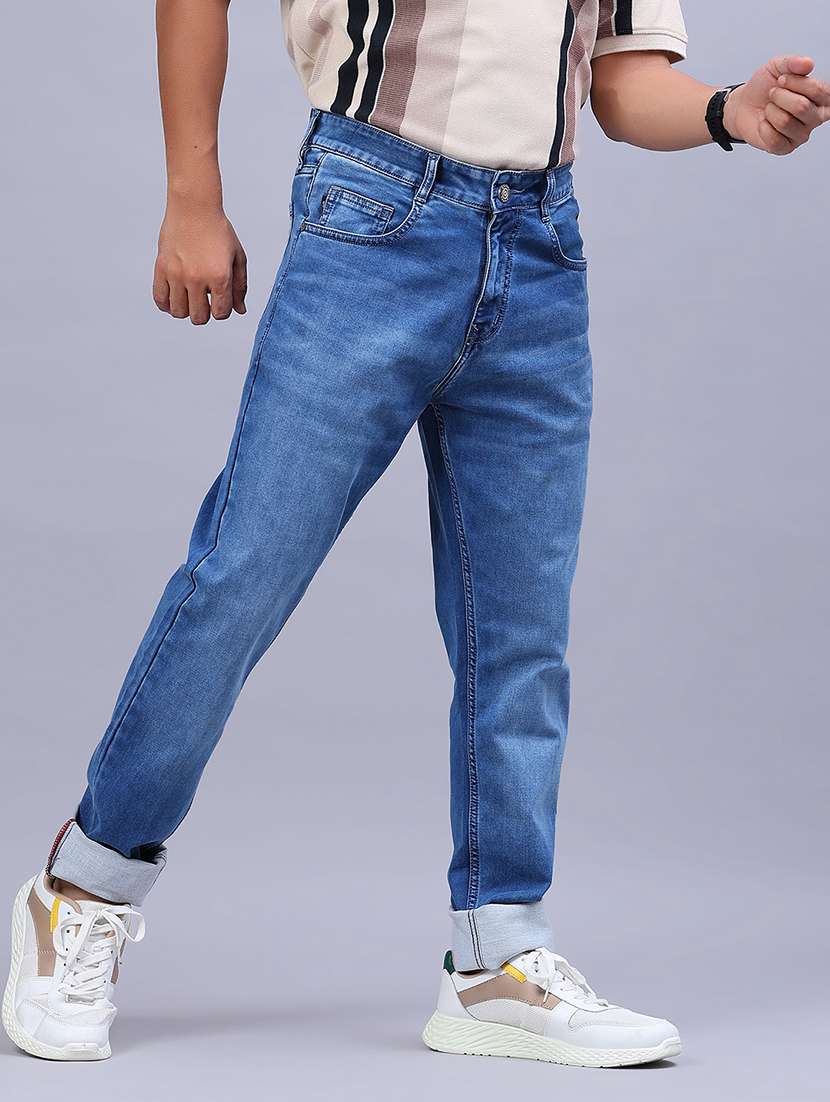 men washed mid rise full length jeans - 21979494 -  Standard Image - 2