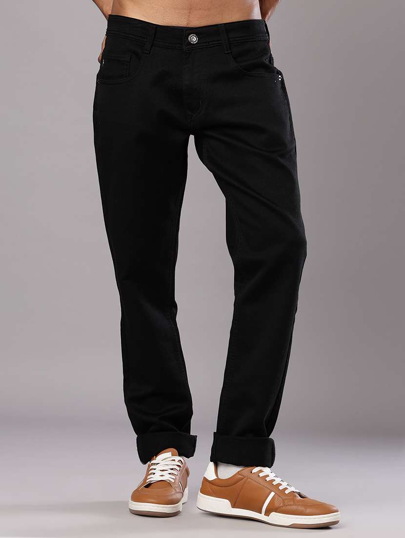 men solid mid rise straight fit jean - 21979508 -  Standard Image - 2