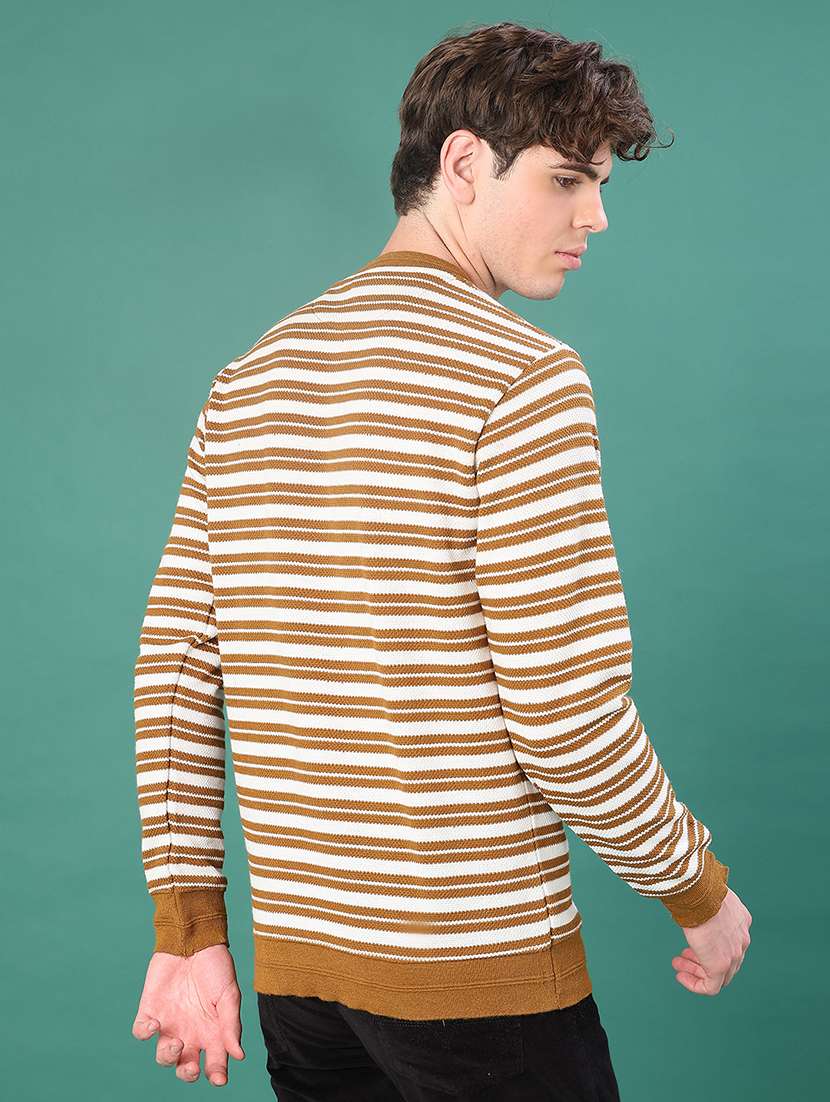 men striped long sleeve regular fit pullover  - 21979690 -  Standard Image - 2