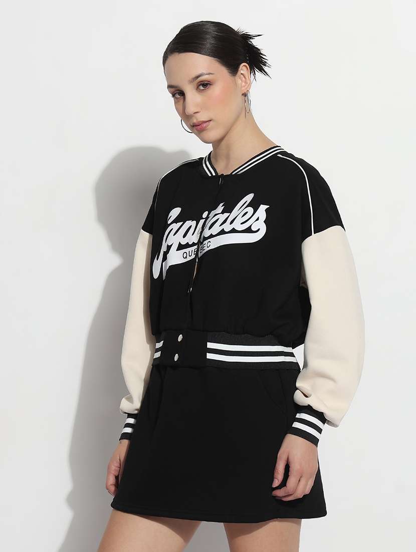 women printed crop jacket and skirt co-ord set - 21979727 -  Standard Image - 2