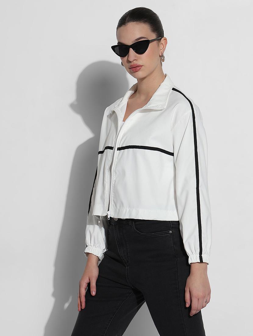 women tapered long sleeve windcheater jacket - 21979832 - Standard Image - 2
