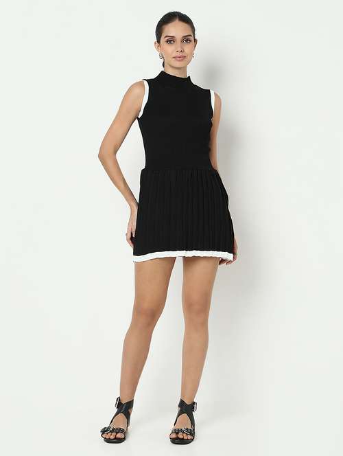 women black solid sleeveless bodycon dress - 21979874 -  Standard Image - 0