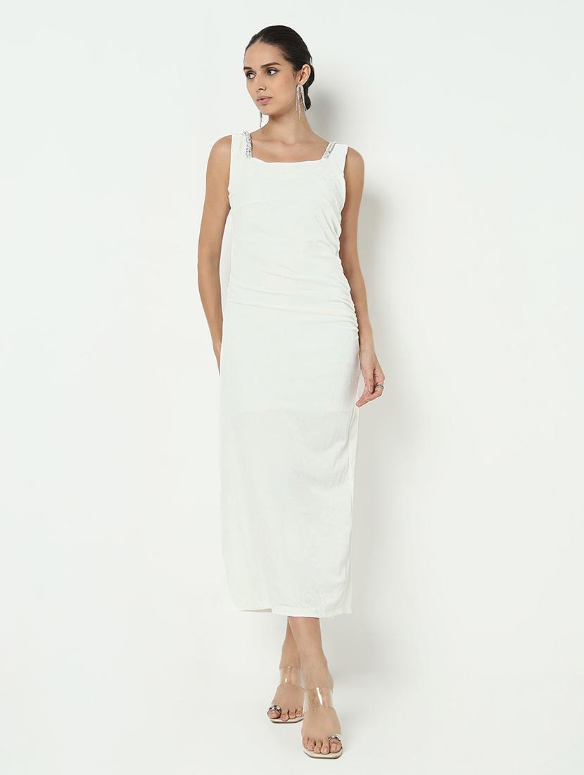women embellished sleeveless bodycon dress - 21979878 - Standard Image - 2