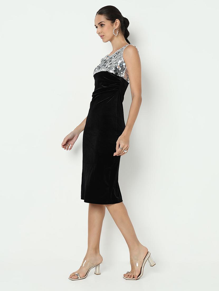 women sequined sleeveless bodycon dress - 21979882 - Standard Image - 2