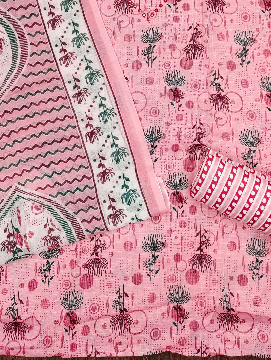 women floral embroidered unstitched suit set - 21980097 -  Standard Image - 2