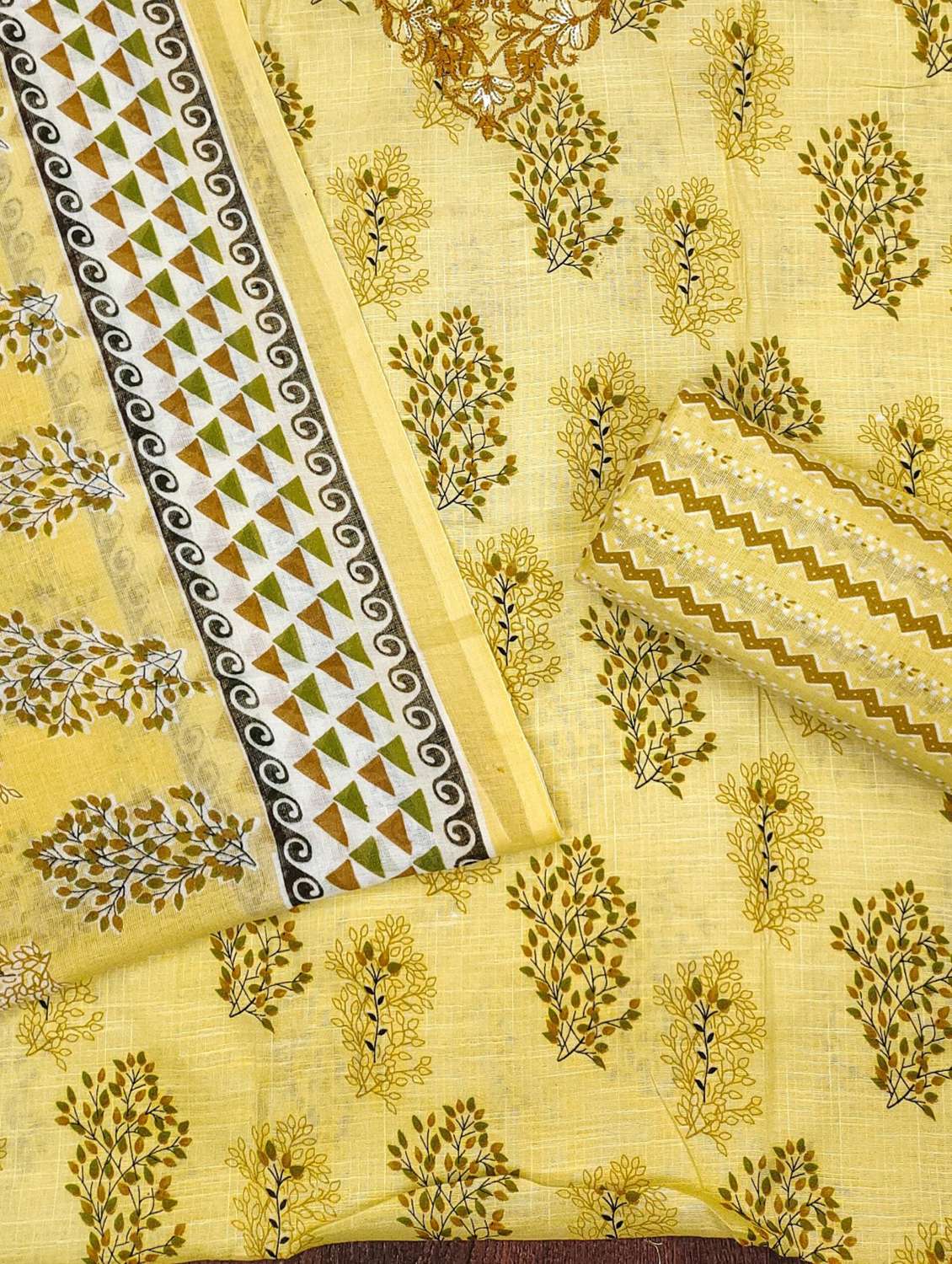 women floral embroidered unstitched suit set - 21980102 -  Standard Image - 2