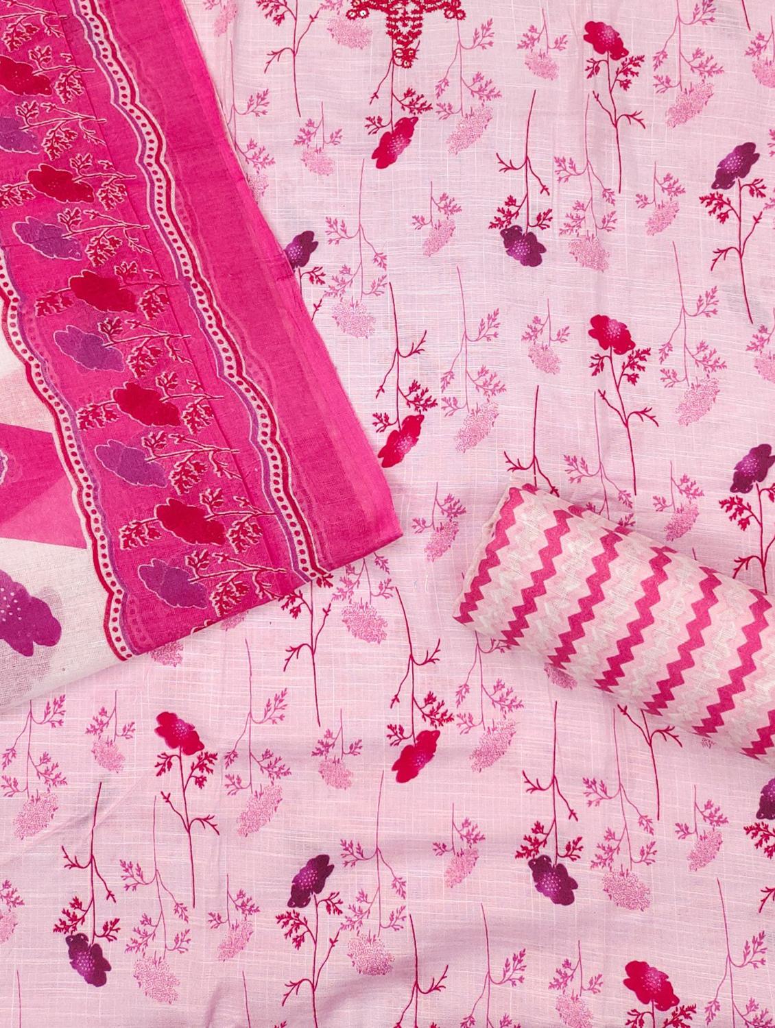 women floral embroidered unstitched suit set - 21980108 - Standard Image - 2