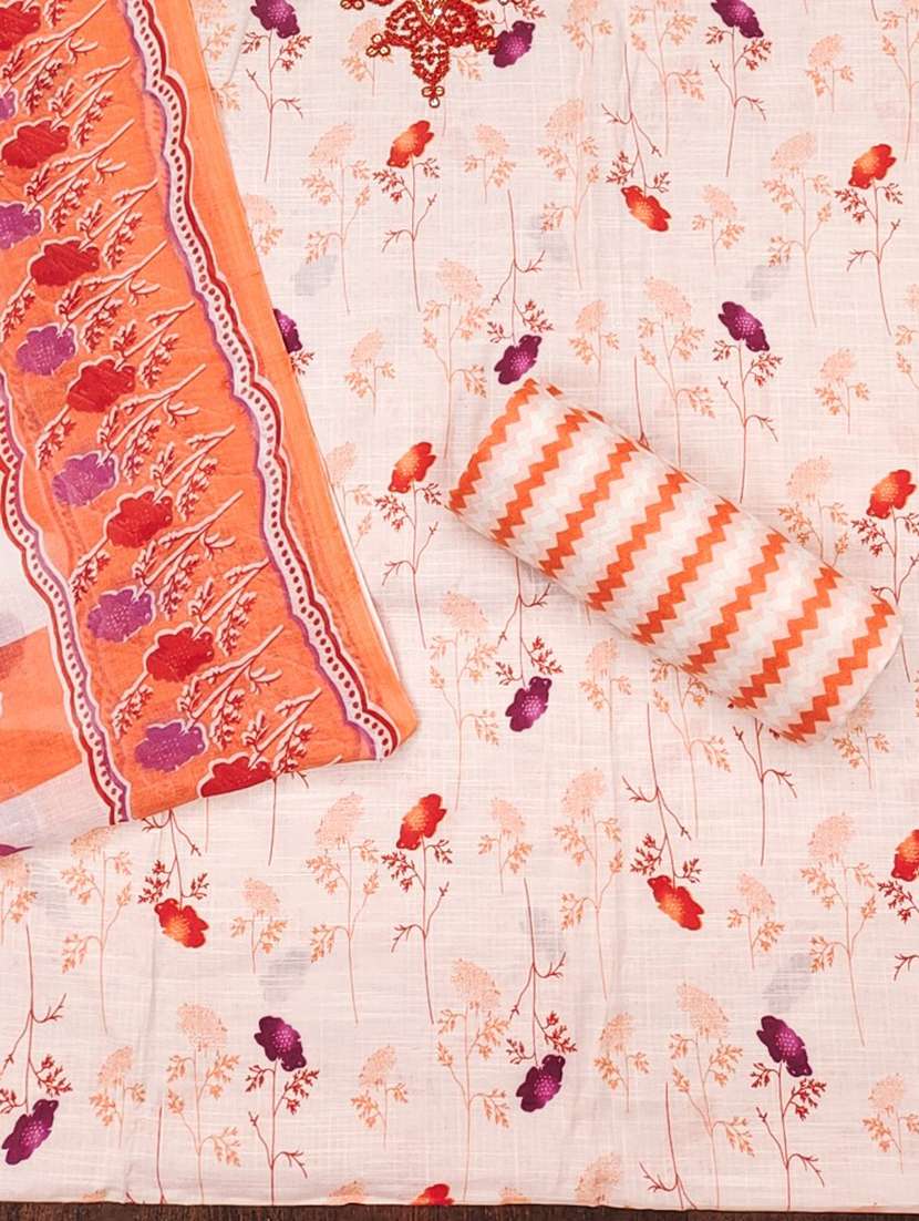 women floral embroidered unstitched suit set - 21980111 -  Standard Image - 2