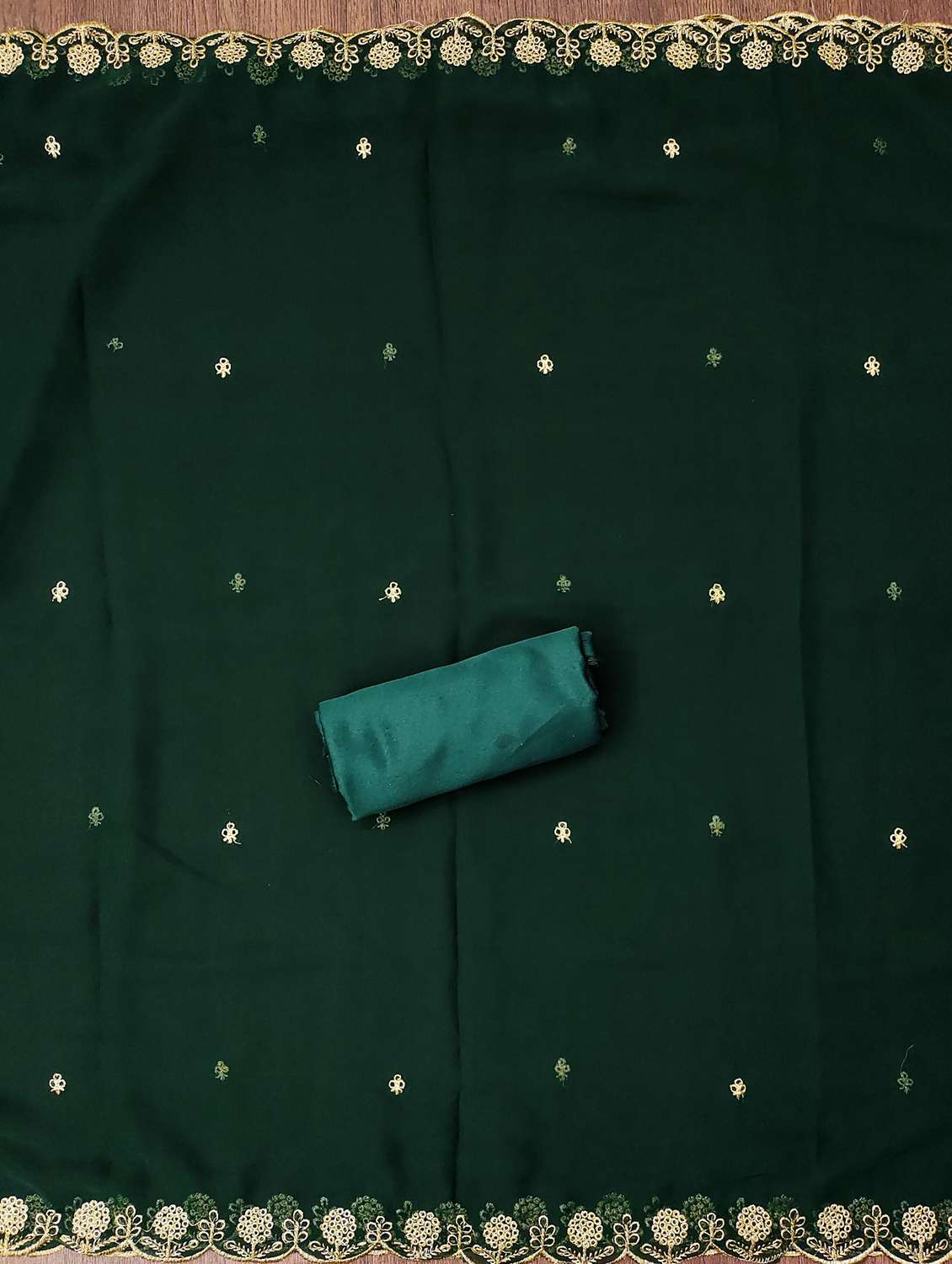 women solid with work embroidered unstitched suit set - 21980218 -  Standard Image - 2