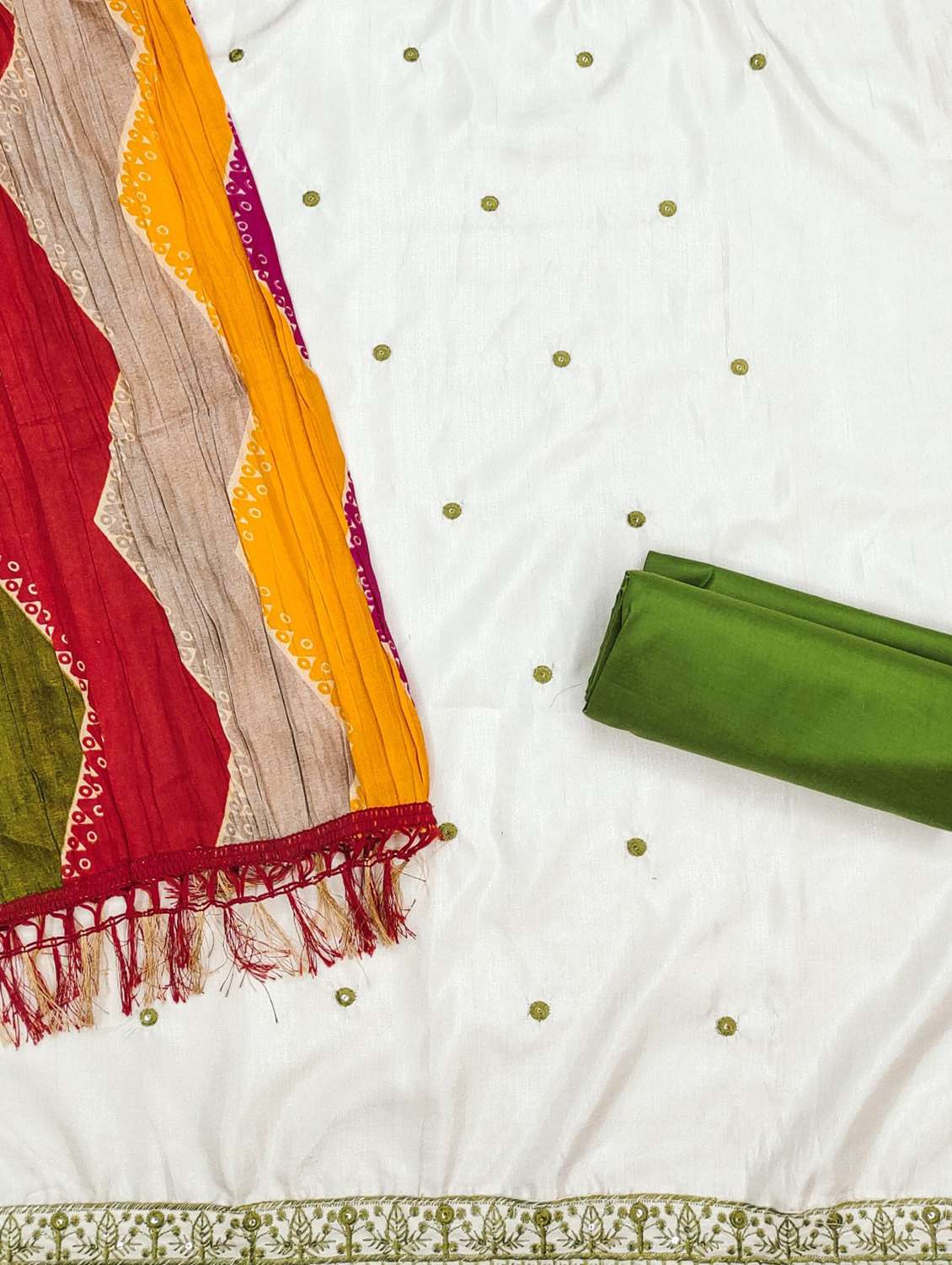 women solid with work embroidered unstitched suit set - 21980237 -  Standard Image - 2