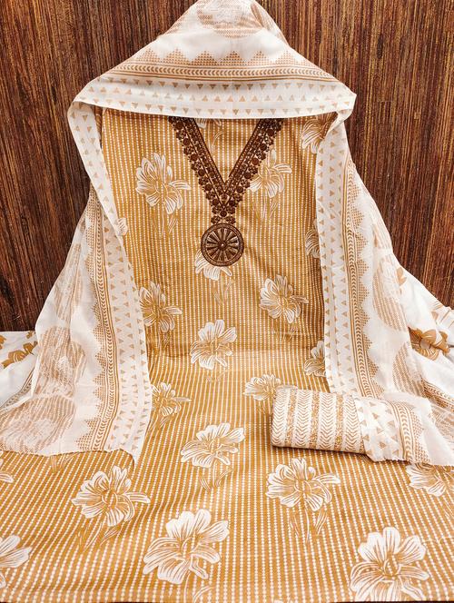 women floral embroidered unstitched suit set - 21980268 - Standard Image - 0