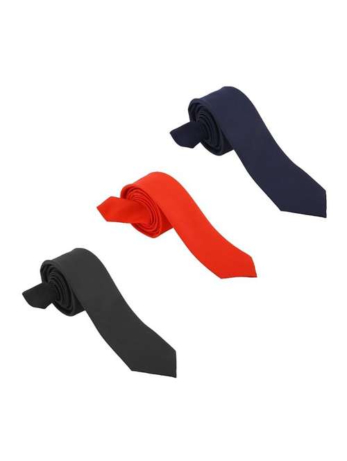 men pack of 3 solid formal tie - 21980305 -  Standard Image - 0
