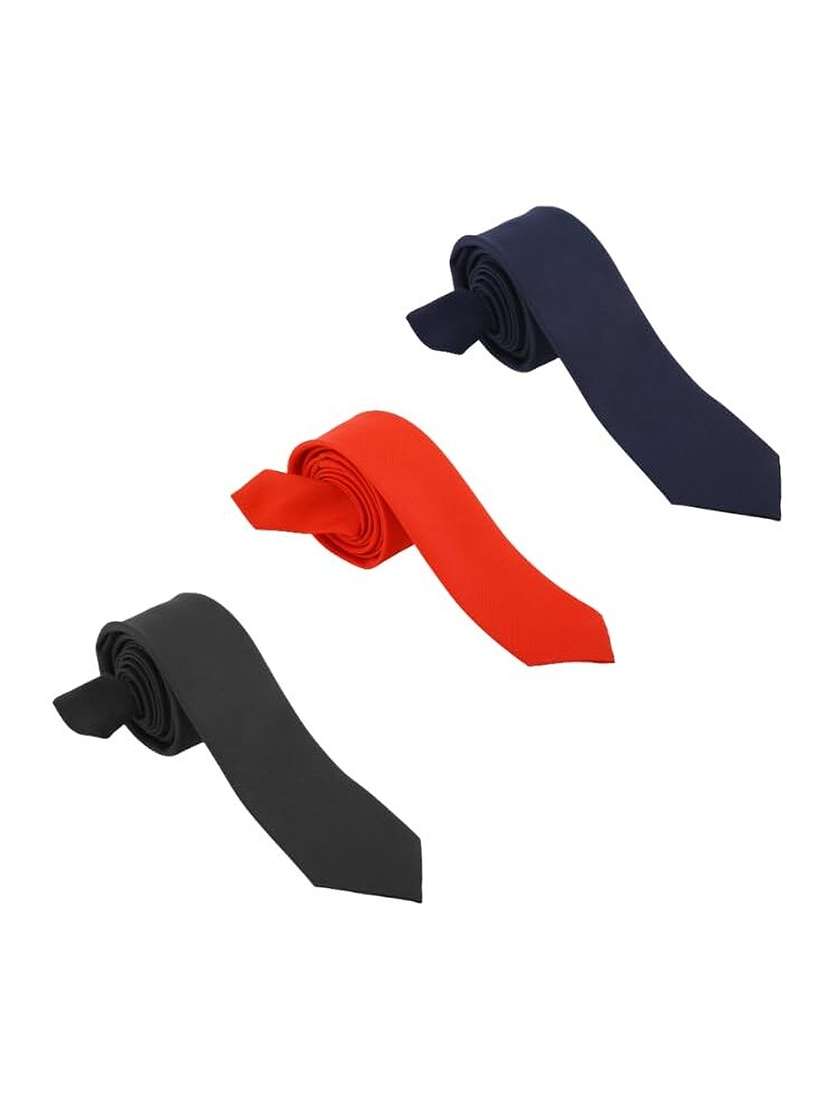 men pack of 3 solid formal tie