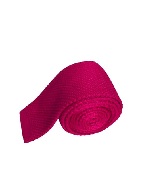 men pink self designed tie - 21980311 -  Standard Image - 0
