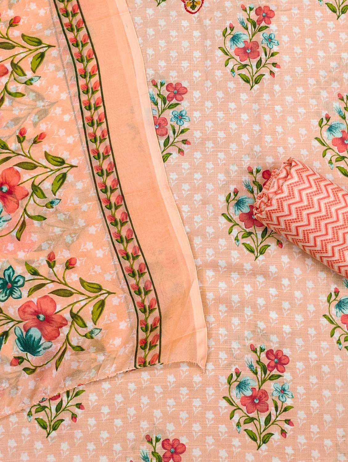 women floral embroidered unstitched suit set - 21980349 - Standard Image - 2