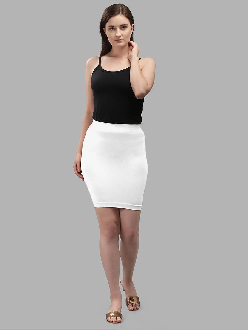 women pack of 2 solid high rise bodycon skirt - 21980353 - Standard Image - 2
