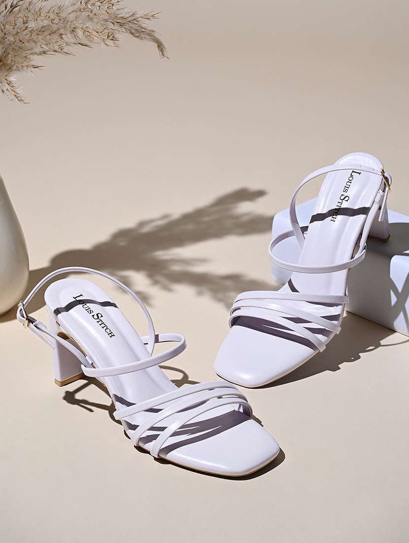 women beige strappy block heel sandal 