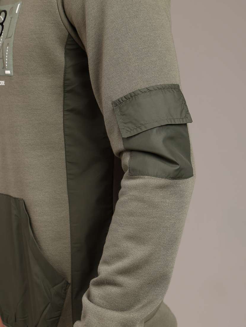 men printed long sleeve hooded sweatshirt - 21980509 -  Standard Image - 2