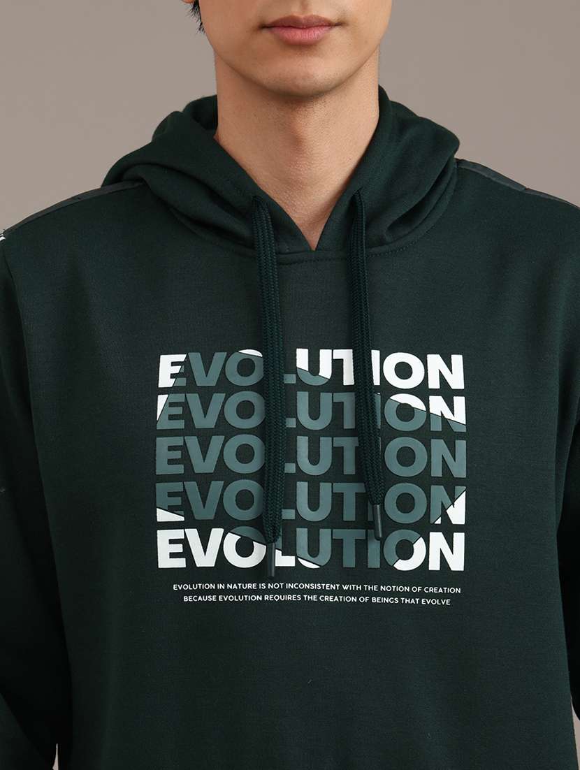 men printed long sleeve hooded sweatshirt - 21980510 -  Standard Image - 2
