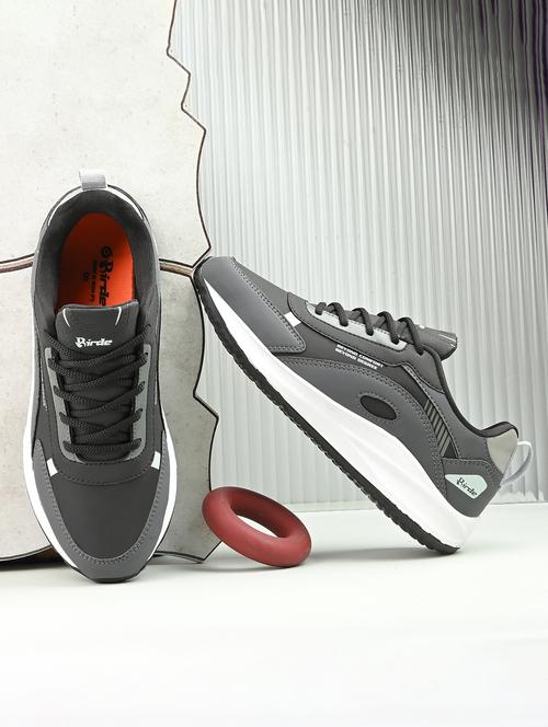 men grey lace-up sport shoe - 21980879 -  Standard Image - 0