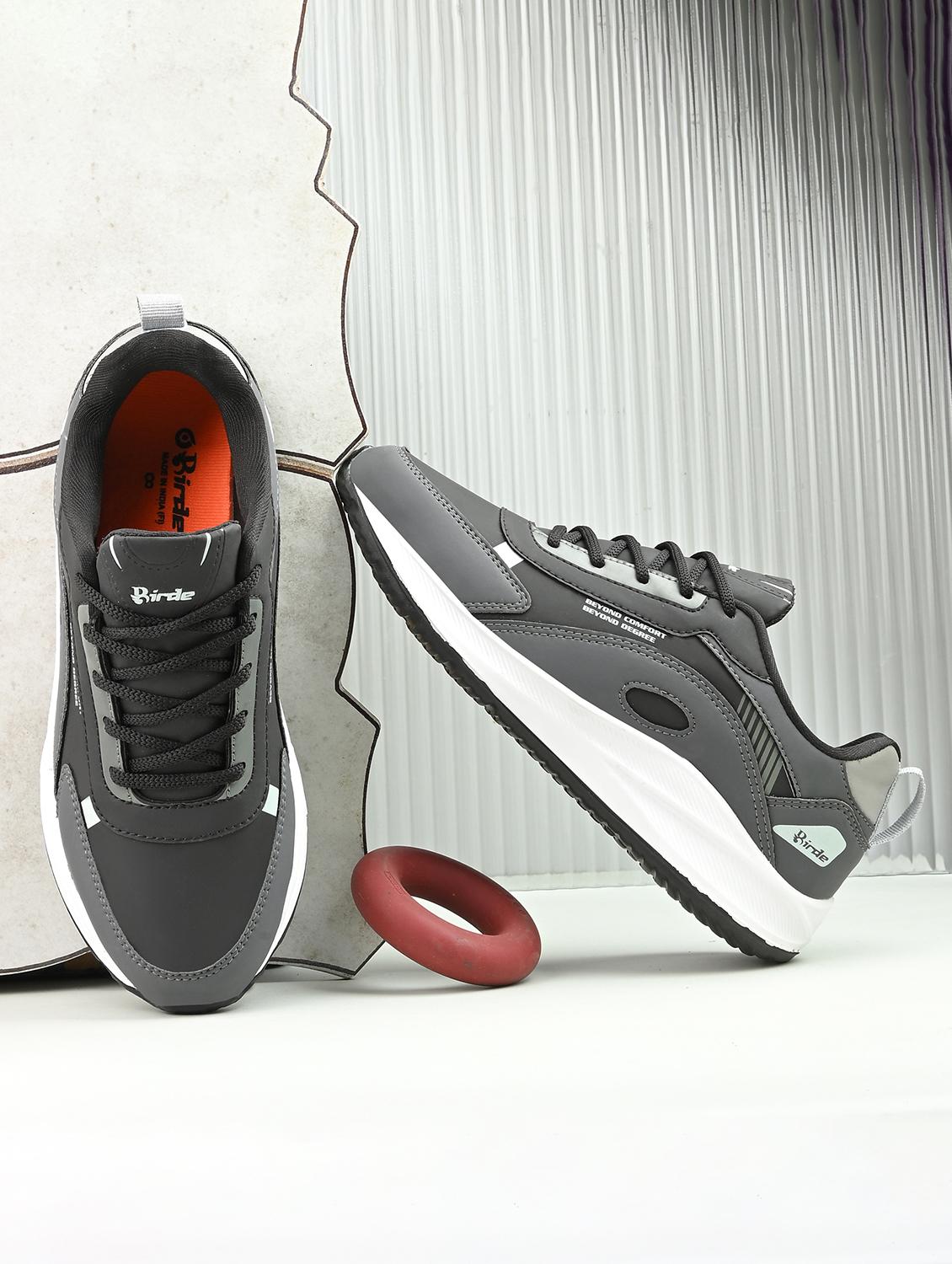 men grey lace-up sport shoe - 21980879 -  Zoom Image - 0