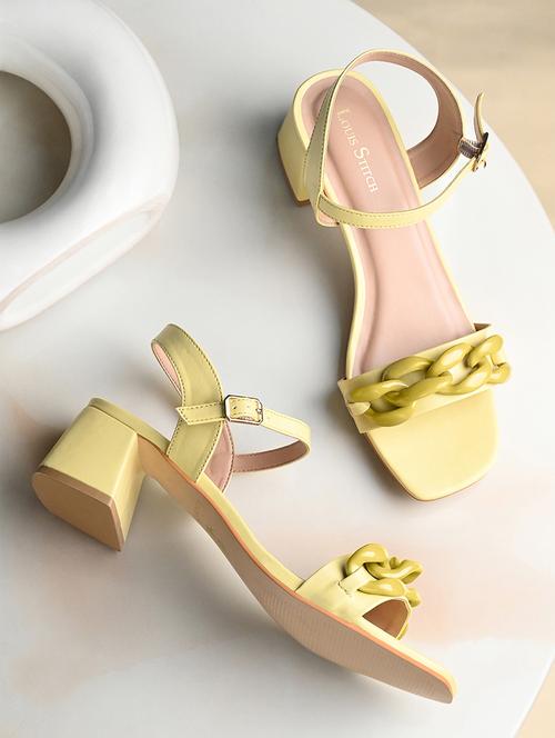 women solid back strap block sandal - 21980911 - Standard Image - 0