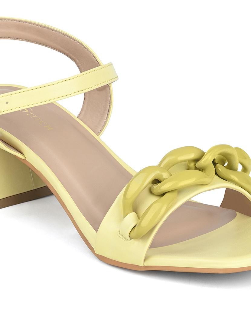 women solid back strap block sandal - 21980911 - Standard Image - 2