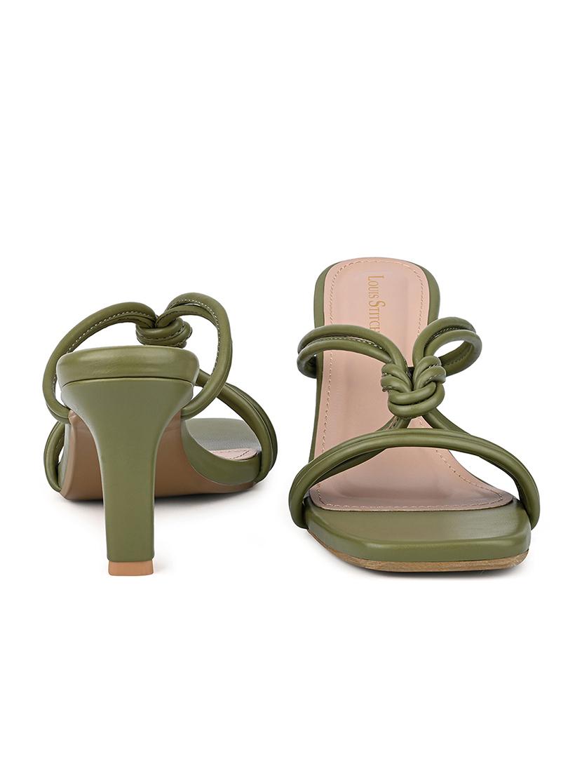women solid slip on heels - 21980921 - Standard Image - 2