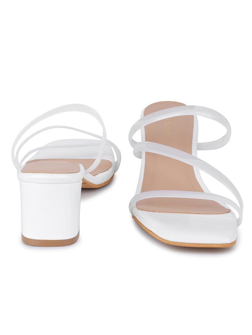 women solid slip on block heels - 21980923 - Standard Image - 2