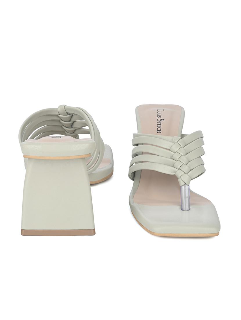 women solid slip on block heels - 21980926 - Standard Image - 2