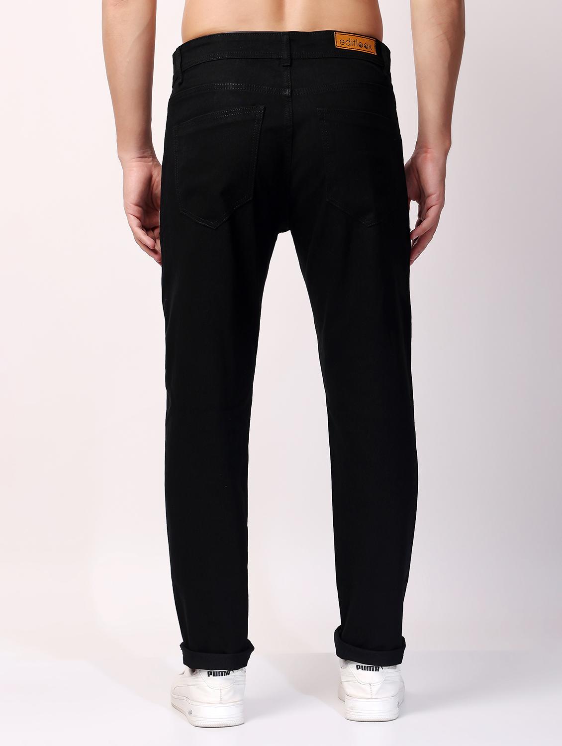 men black mid rise full length jeans - 21980953 - Standard Image - 2