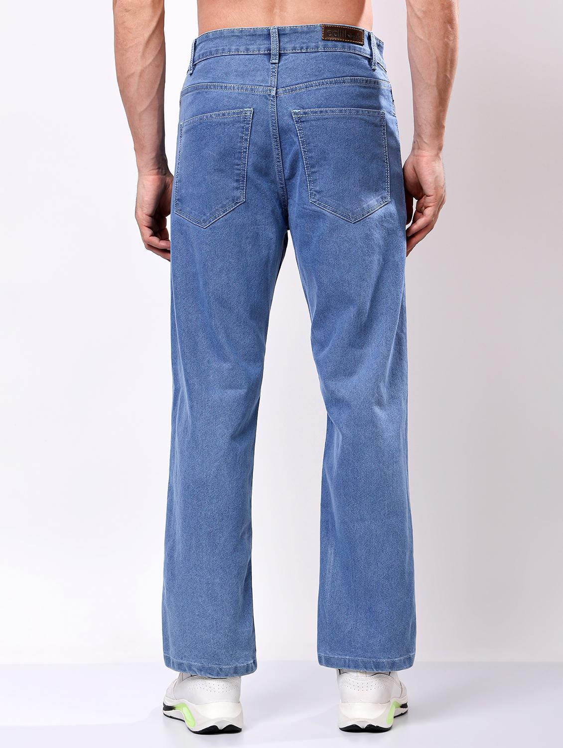 men light blue mid rise full length jeans - 21980960 - Standard Image - 2