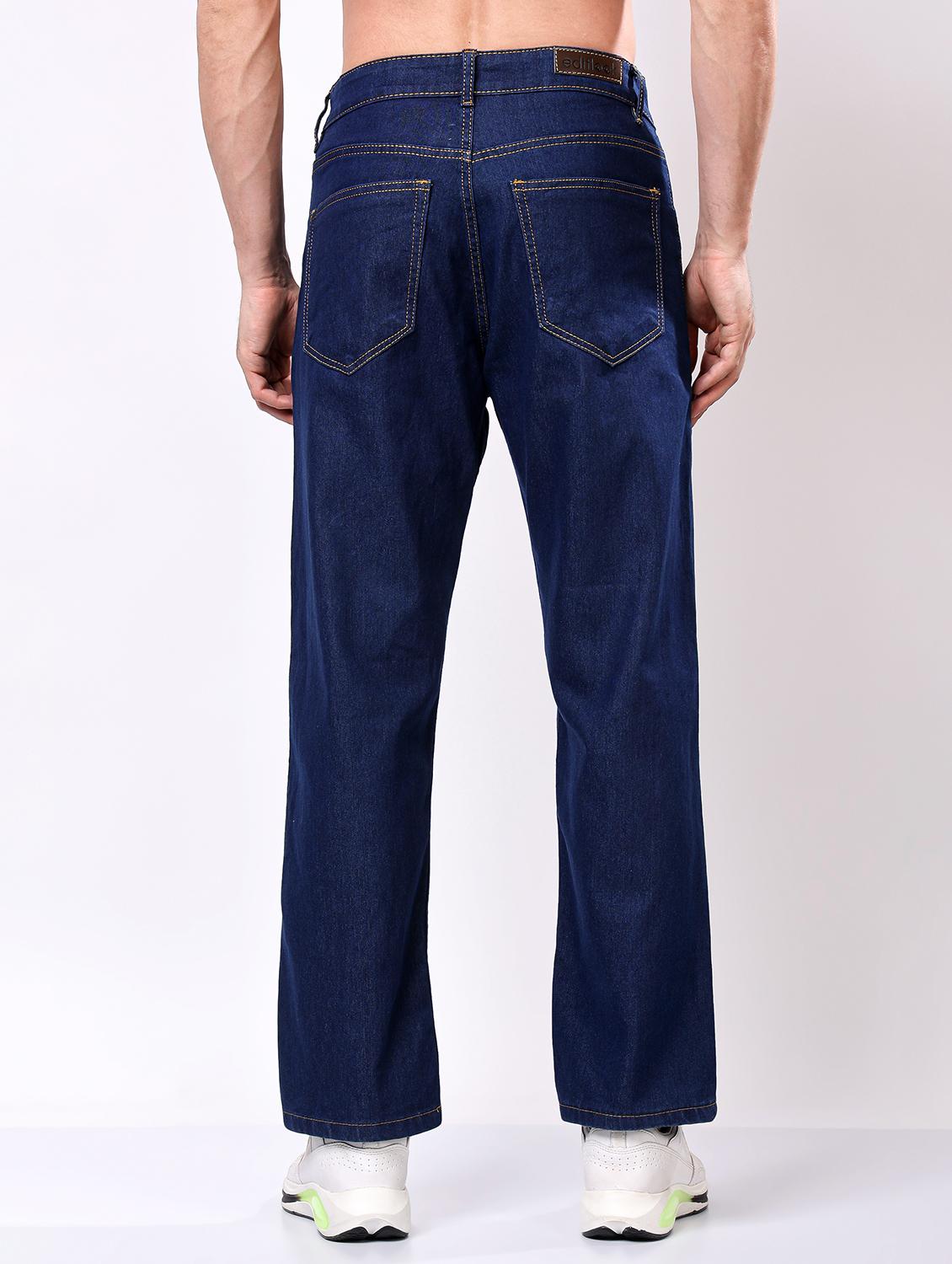 men blue mid rise full length jeans - 21980962 - Standard Image - 2