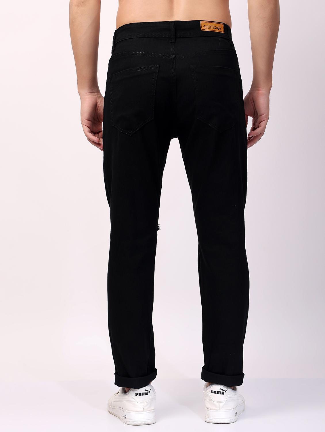men black mid rise full length jeans - 21980963 - Standard Image - 2