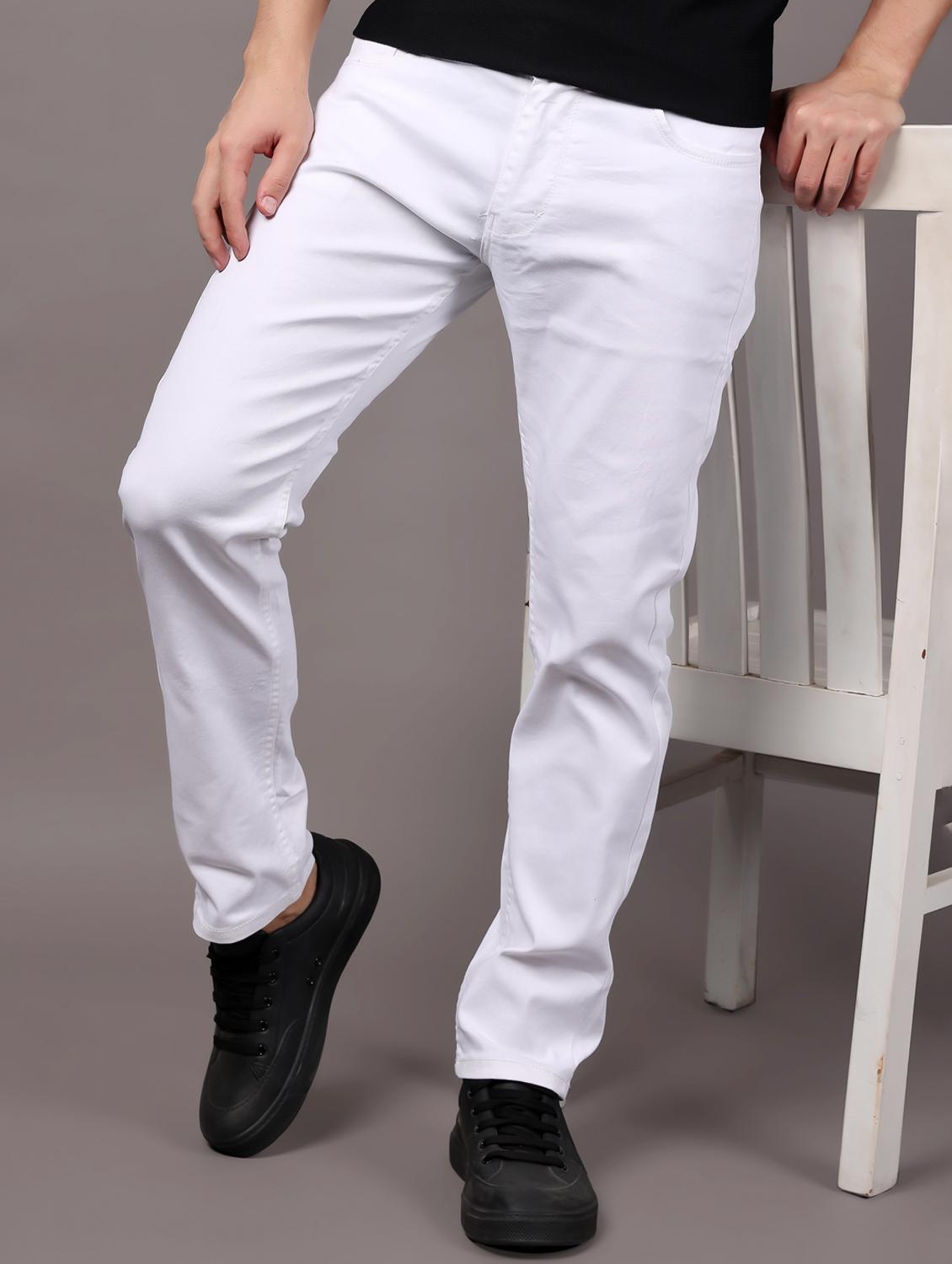 men solid mid rise straight fit jean - 21980981 - Zoom Image - 0
