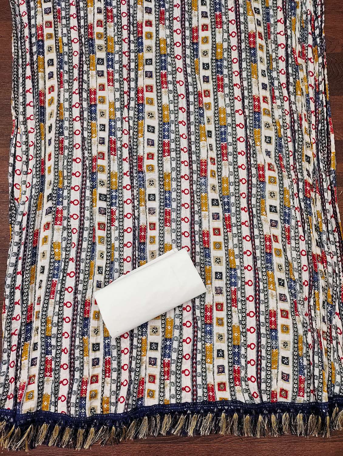 women solid with work embroidered unstitched suit set - 21981005 -  Standard Image - 2