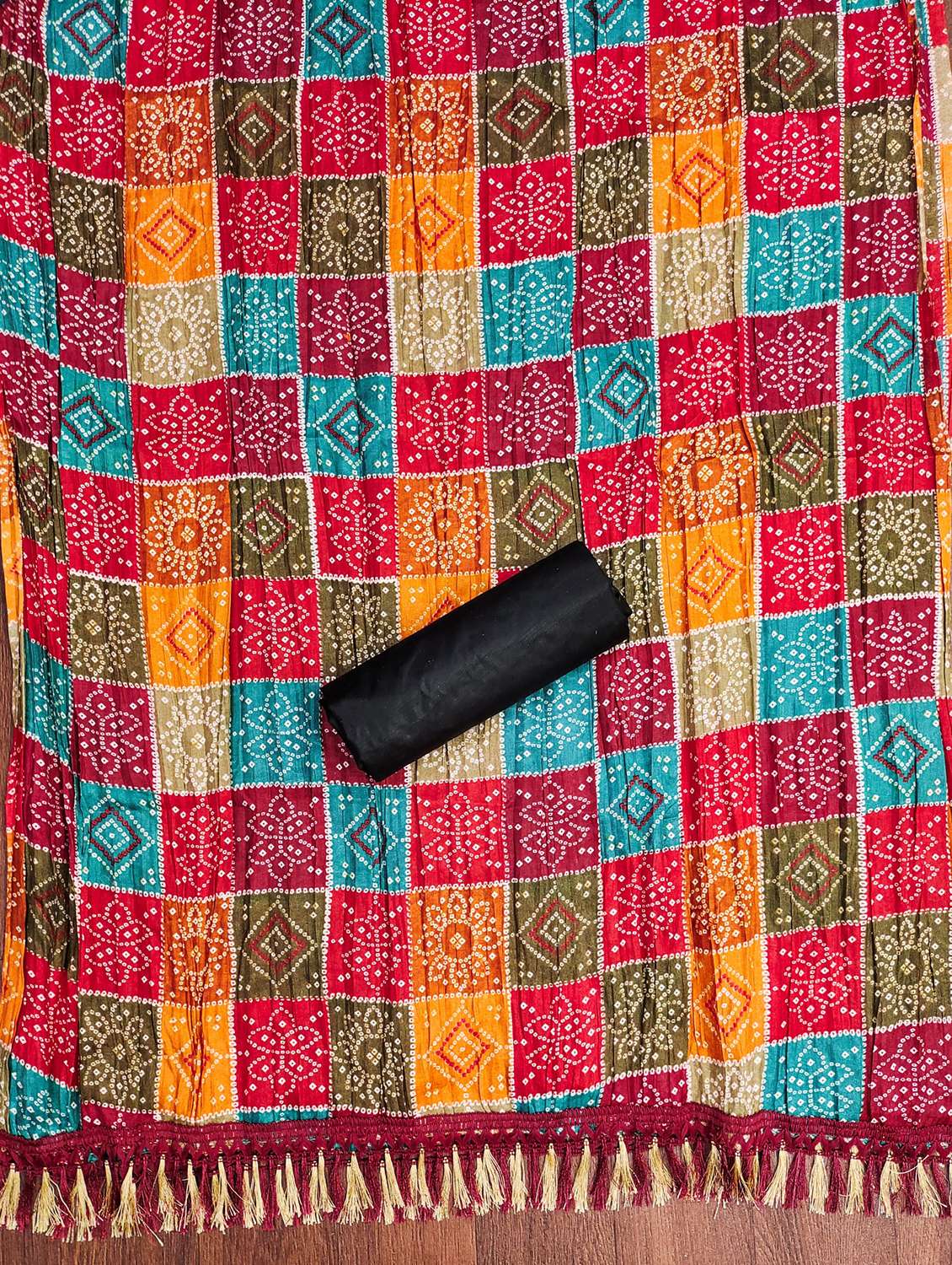 women solid with work embroidered unstitched suit set - 21981129 -  Standard Image - 2