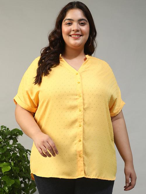 women plus size self designed short sleeve top - 21981191 - Standard Image - 0