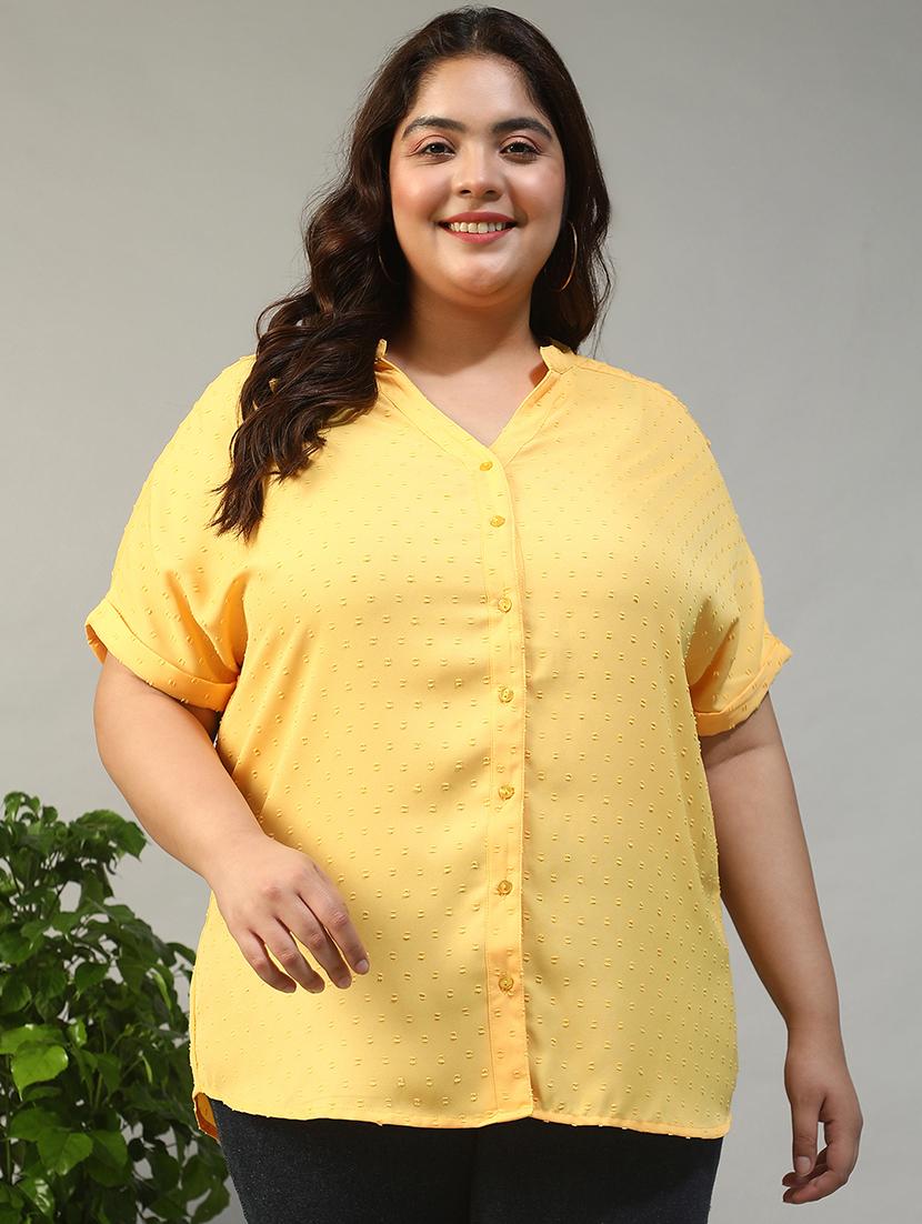 women plus size self designed short sleeve top - 21981191 - Zoom Image - 0