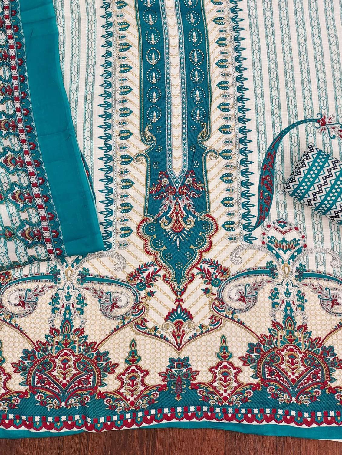women printed unstitched suit set - 21981216 - Standard Image - 2