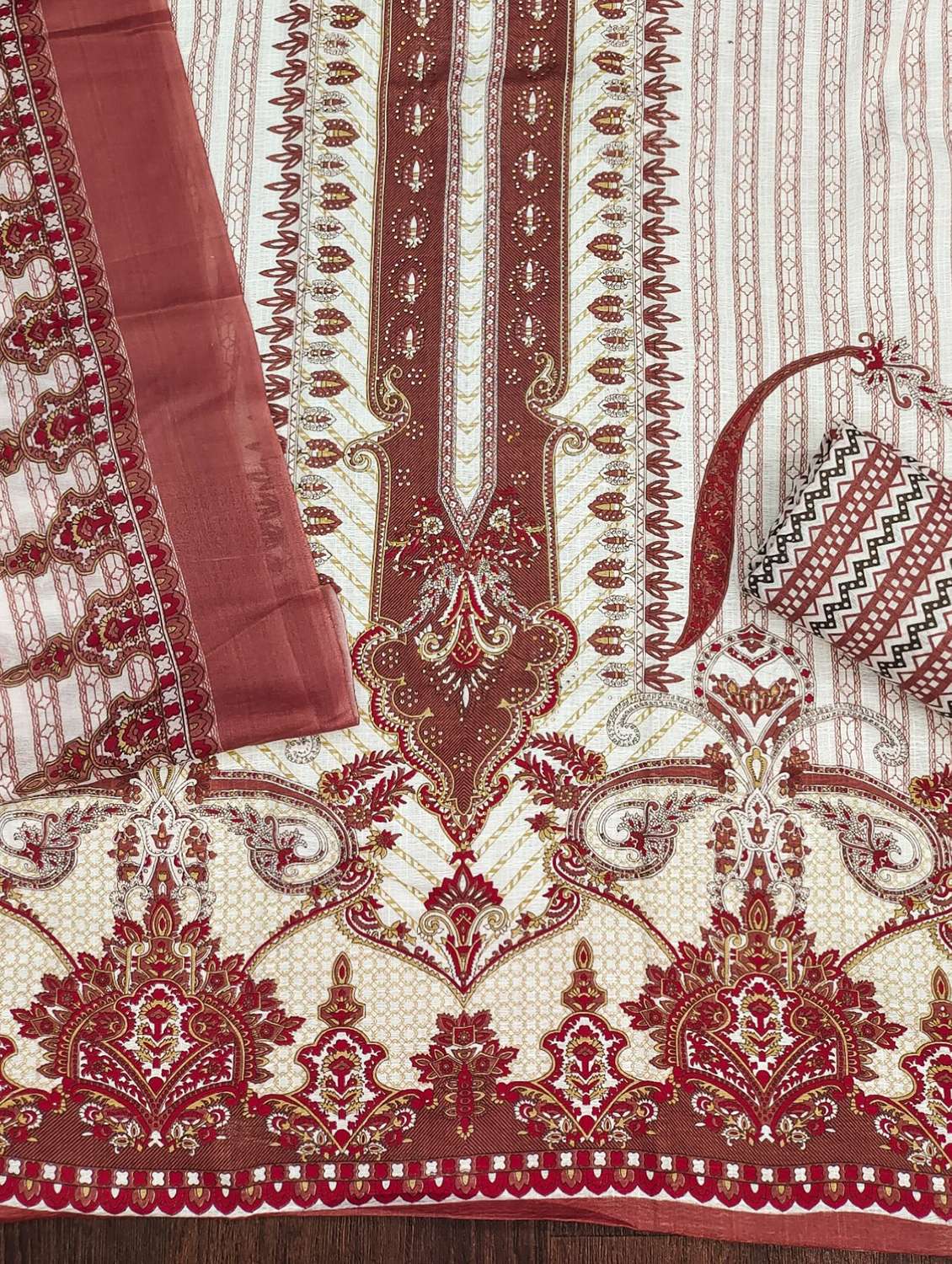 women printed unstitched suit set - 21981218 - Standard Image - 2