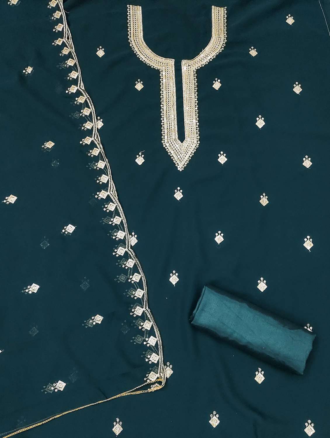 women embroidered unstitched suit set - 21981239 -  Standard Image - 2