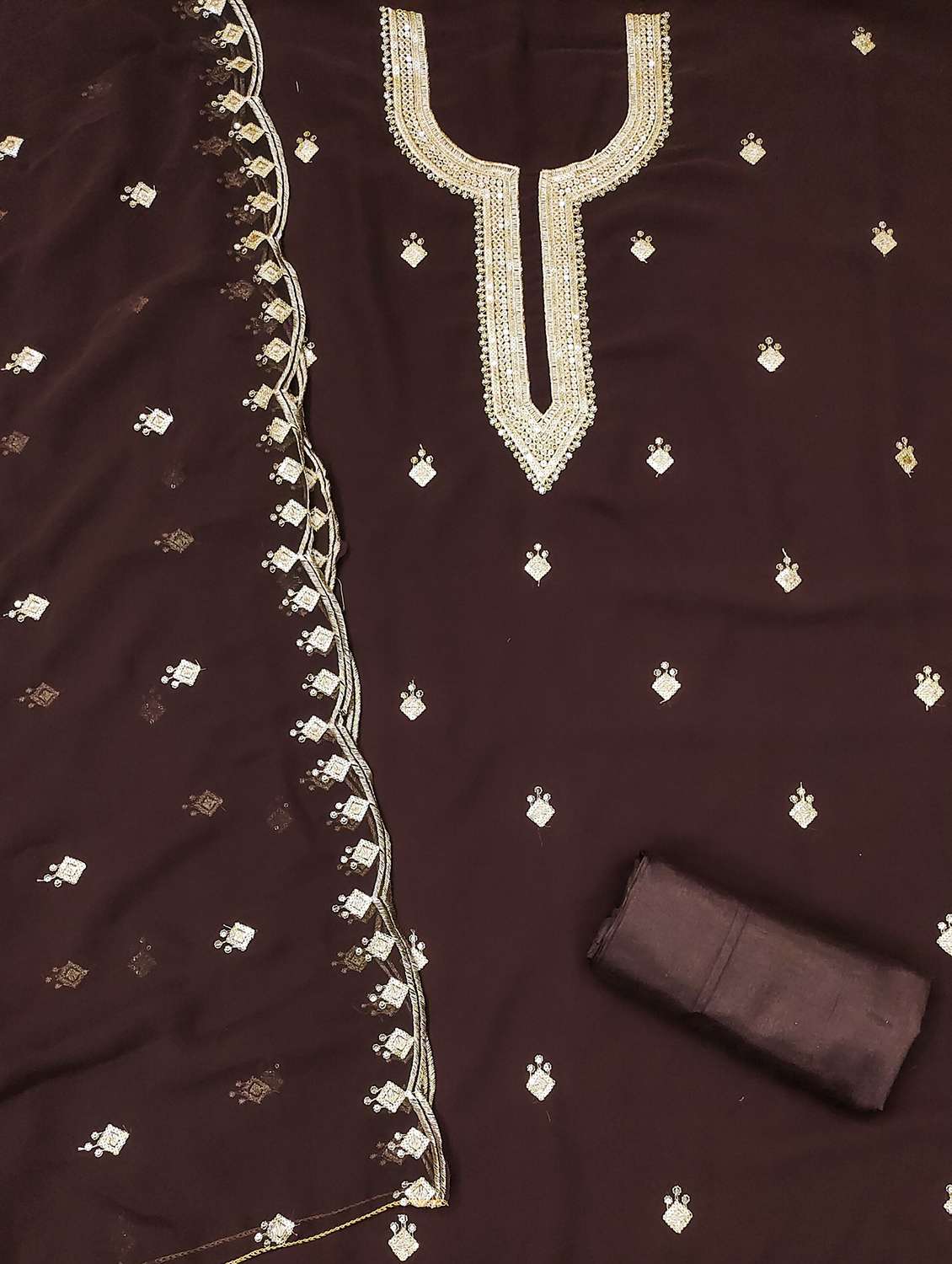 women embroidered unstitched suit set - 21981240 -  Standard Image - 2