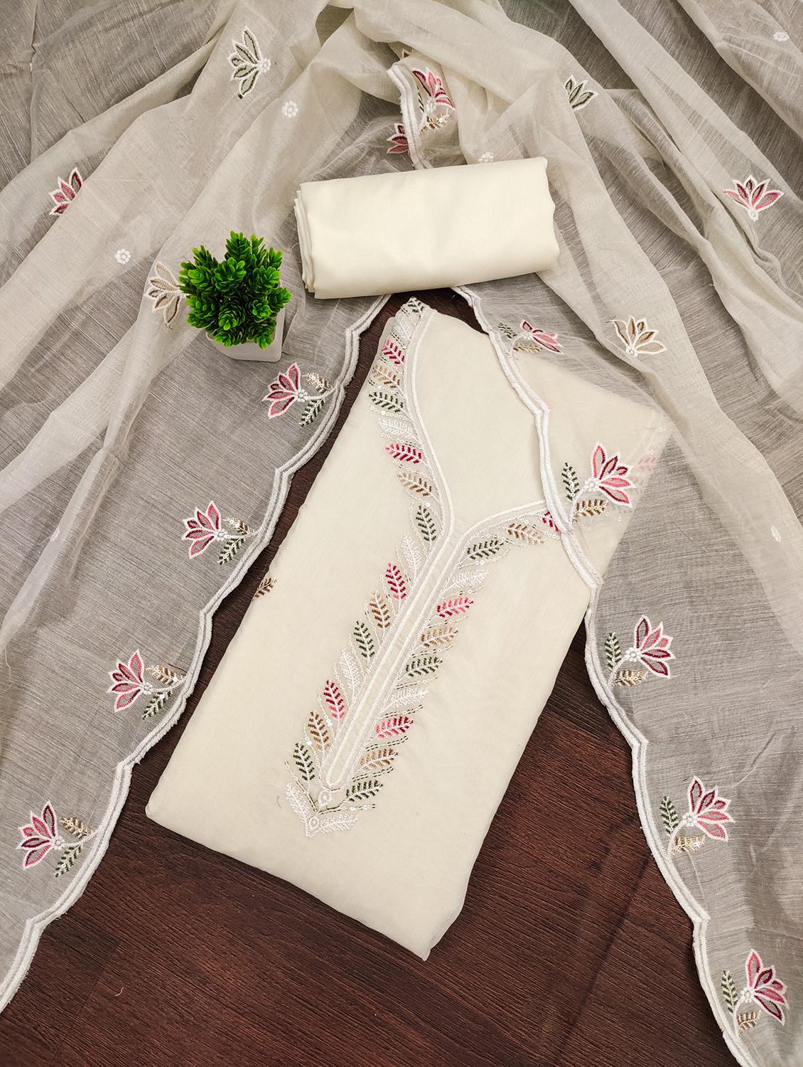 women embroidered unstitched suit set - 21981249 - Zoom Image - 0