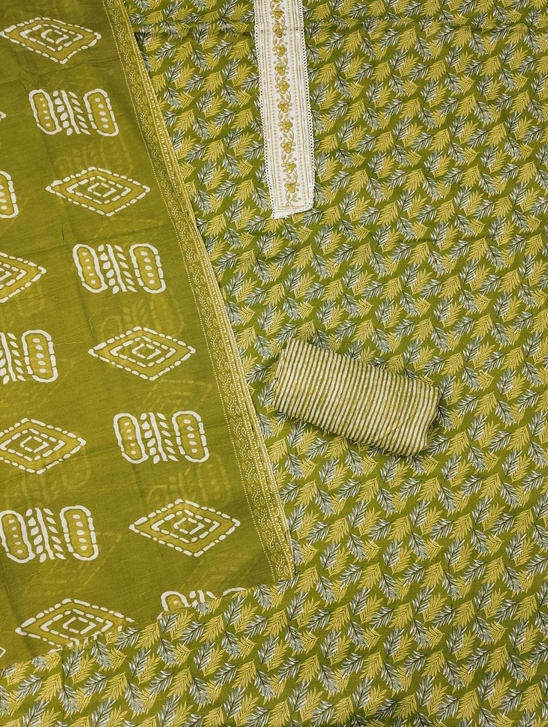 women printed with embroidered work unstitched suit set - 21981259 -  Standard Image - 2